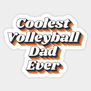 Coolest Volleyball Dad Ever Sticker